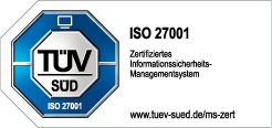 TÜV Zertifikat ISO 27001